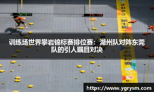 训练场世界攀岩锦标赛排位赛：湖州队对阵东莞队的引人瞩目对决
