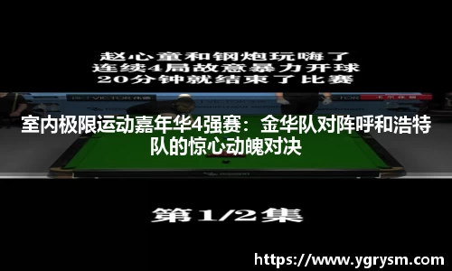 室内极限运动嘉年华4强赛：金华队对阵呼和浩特队的惊心动魄对决