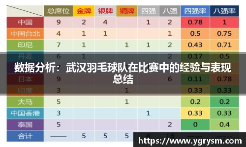 数据分析：武汉羽毛球队在比赛中的经验与表现总结